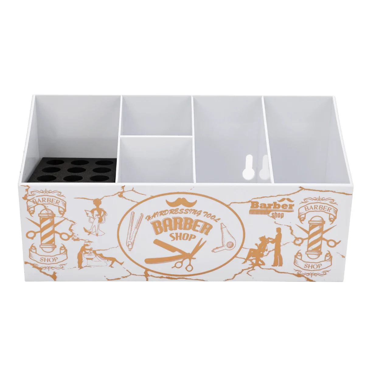 Hairdressing Storage Box Hair Scissors Combs Clips Holder Barbershop Removable Large Capacity Haircut Rack Home Storage Tools