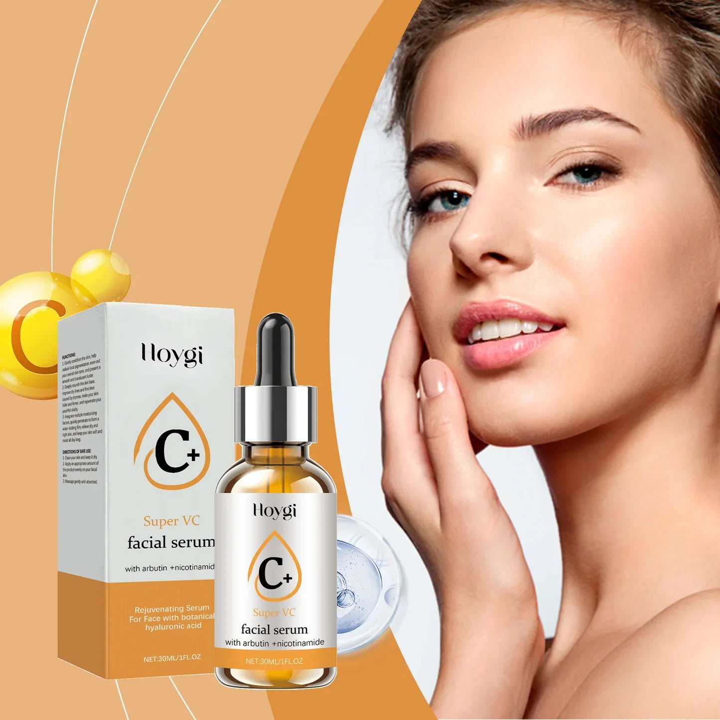 Vitamin C Facial Essence: Moisturizing, Hydrating Facial Skin, Refining Pores, Improving Skin Texture Essence