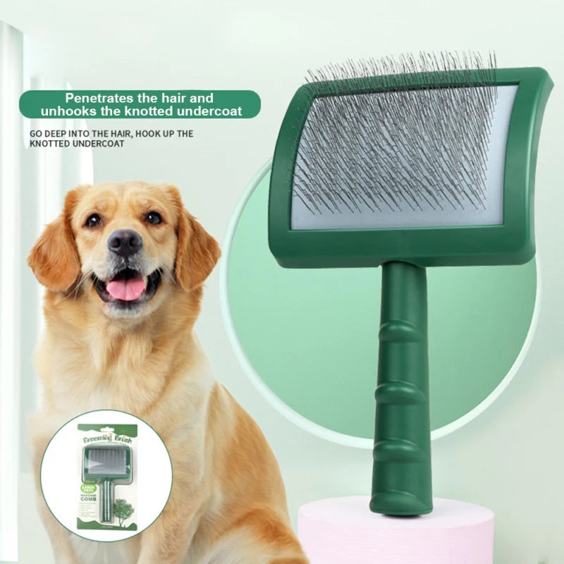 Extra Long Pin Slicker Brush for Dogs & Cats – Premium Grooming Tool for Shedding, Deshedding, and Matted Hair Removal - Premium pet brush from Lizard Vigilante - Just $15.99! Shop now at Lizard Vigilante