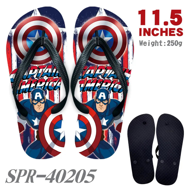 Marvel Superhero Flip Flops – Batman, Hulk, Iron Man, and More | Cartoon Anime Cosplay Sandals, Home Shoes for Men, Women, and Teens - Premium slippers from Lizard Vigilante - Just $29.99! Shop now at Lizard Vigilante