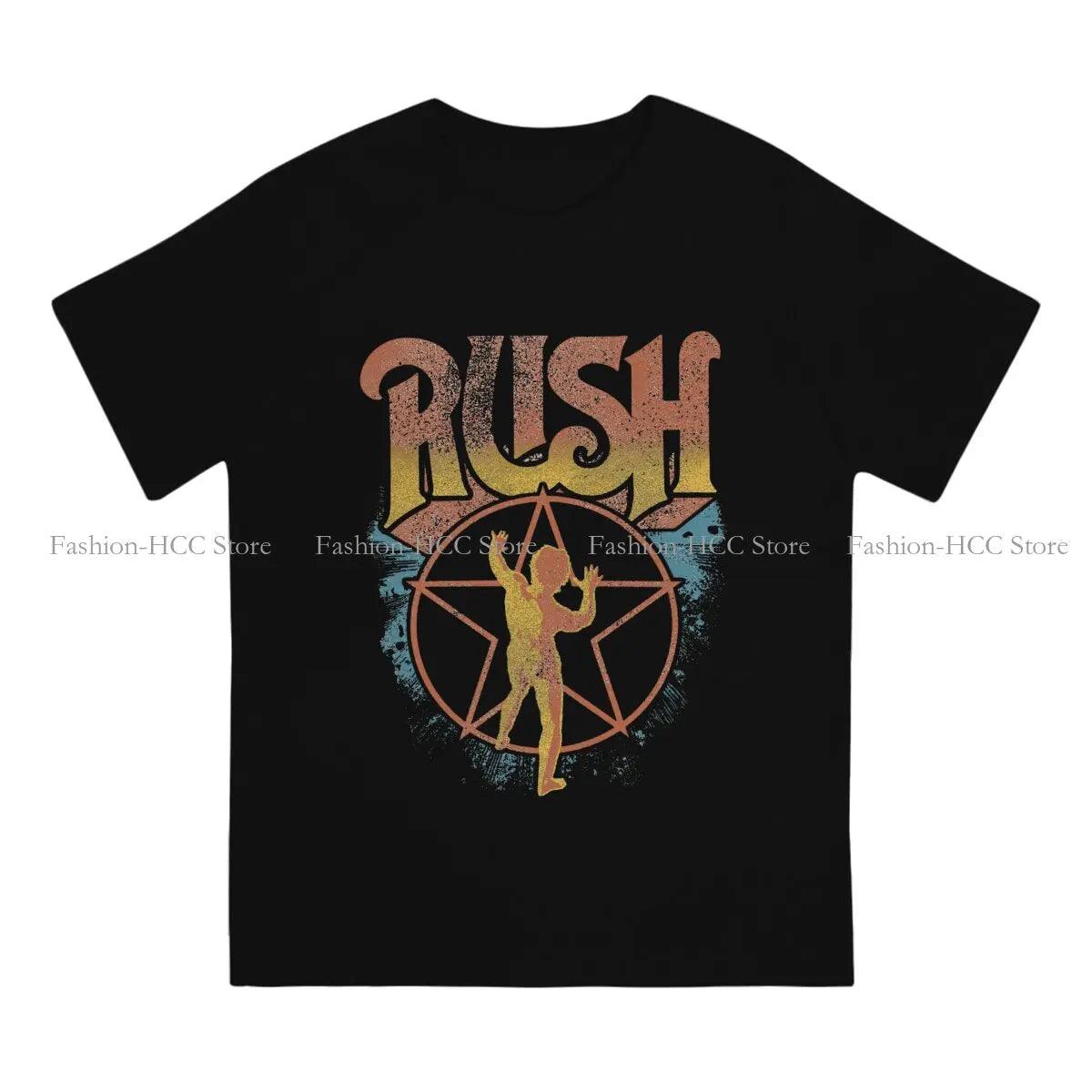 Heavy Metal Rock Music TShirt for Men shine blue rushh Soft Casual Tee T Shirt Novelty Trendy Loose - Lizard Vigilante