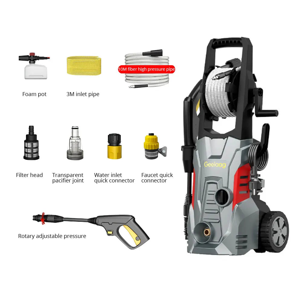 High-Power Electric Pressure Washer | Deep Clean Your Home and Car - Premium pressure washer from Lizard Vigilante - Just $169.99! Shop now at Lizard Vigilante