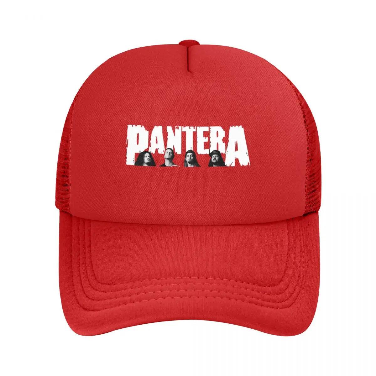 Pantera Trucker Cap – Heavy Metal Fashion Mesh Snapback Baseball Hat | Adjustable Rock & Roll Dad Hat, Sun Cap, Golf Cap - Premium t-shirt from Lizard Vigilante - Just $23.99! Shop now at Lizard Vigilante