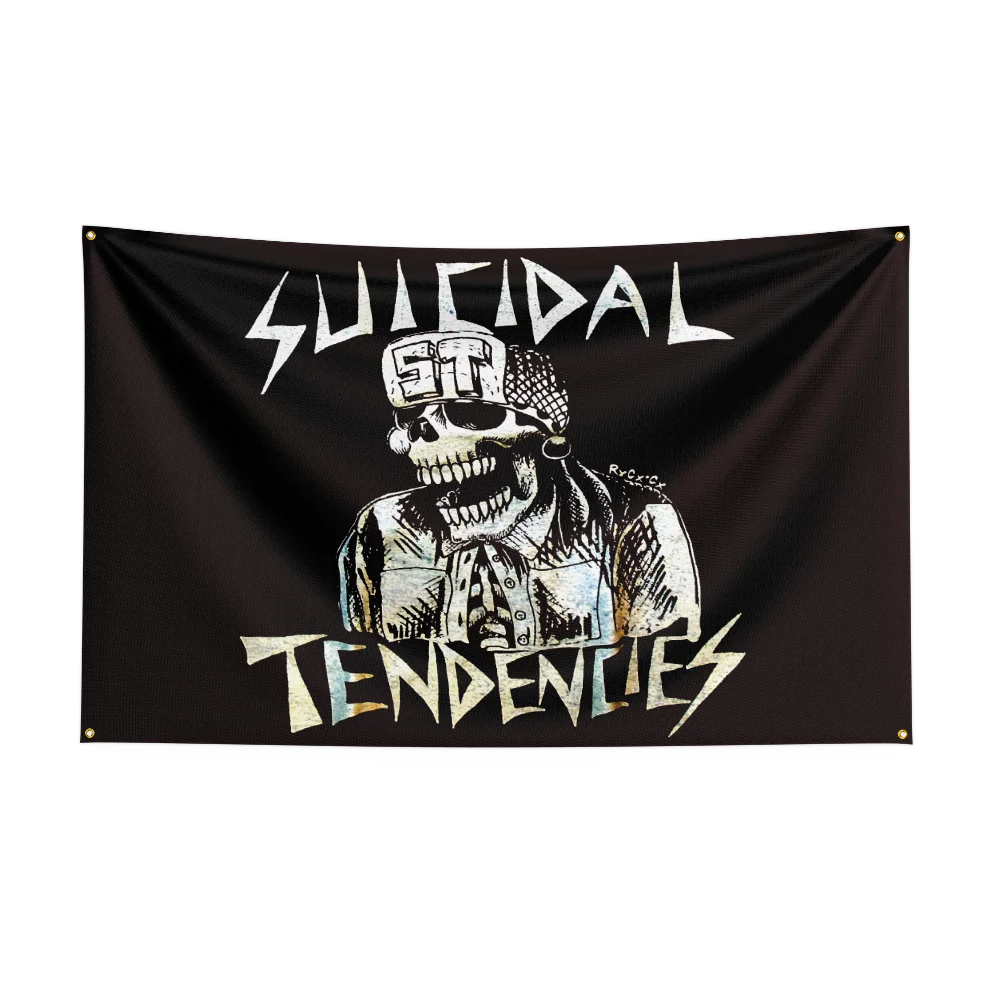 Suicidal Tendencies Thrash Metal Punk Rock Band Flag - 3x5FT Polyester Printed Banner for Bedroom & Outdoor Decoration - Premium banner from Lizard Vigilante - Just $17.99! Shop now at Lizard Vigilante