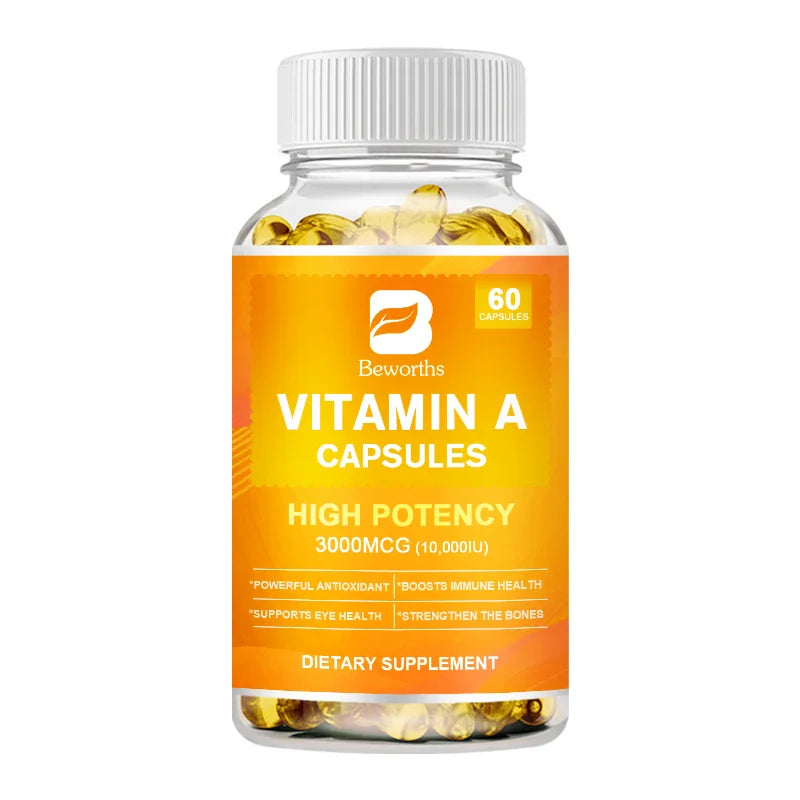 BEWORTHS Vitamin A 10,000 IU Premium Helps Healthy Vision & Immune System and Healthy Growth & Reproduction Beauty Health Item
