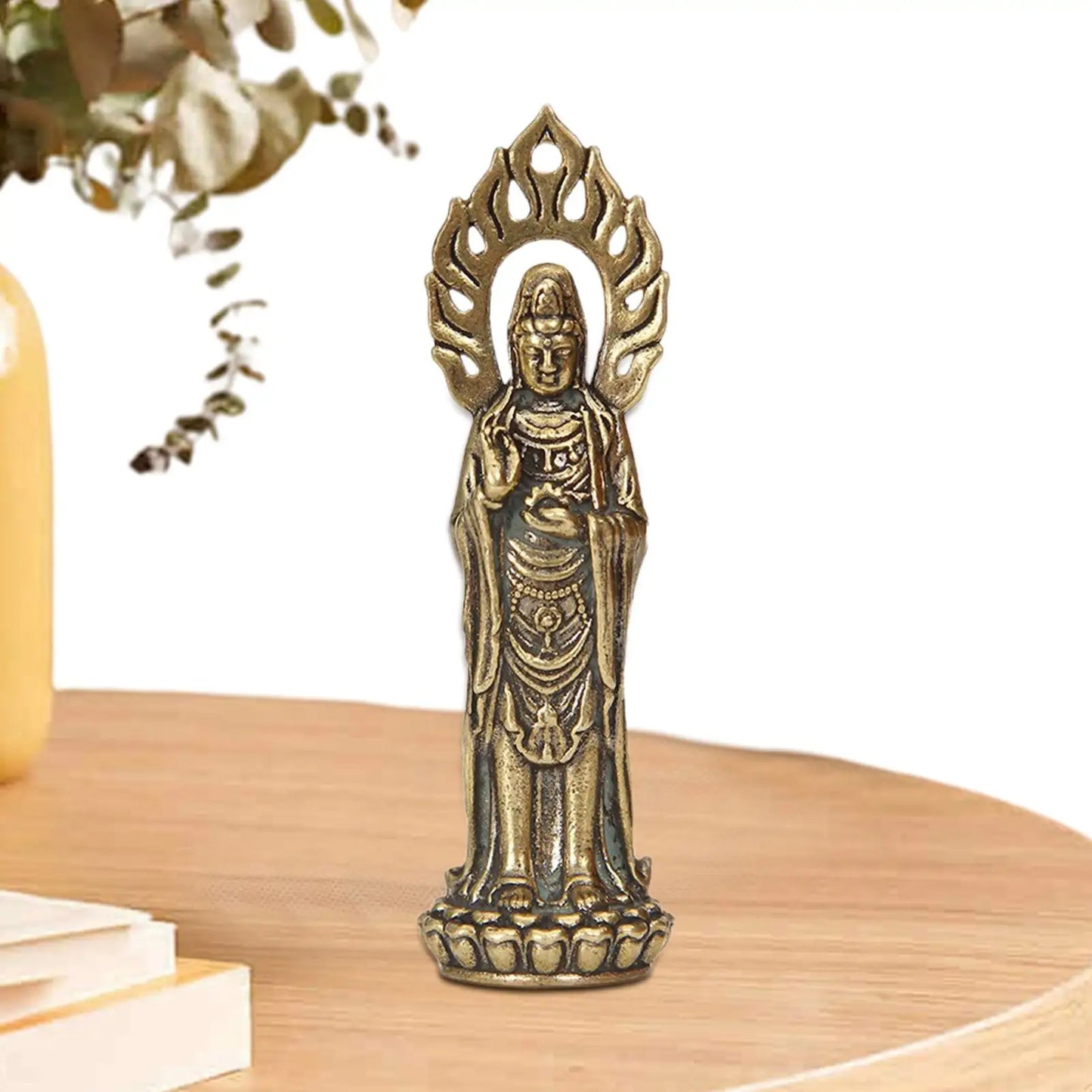 Kwan Yin Statues Buddha Figurine Craft 2.4 Inch Buddhist Avalokiteshvara Statue Chinese Feng Shui Sculpture Crafts Figurine