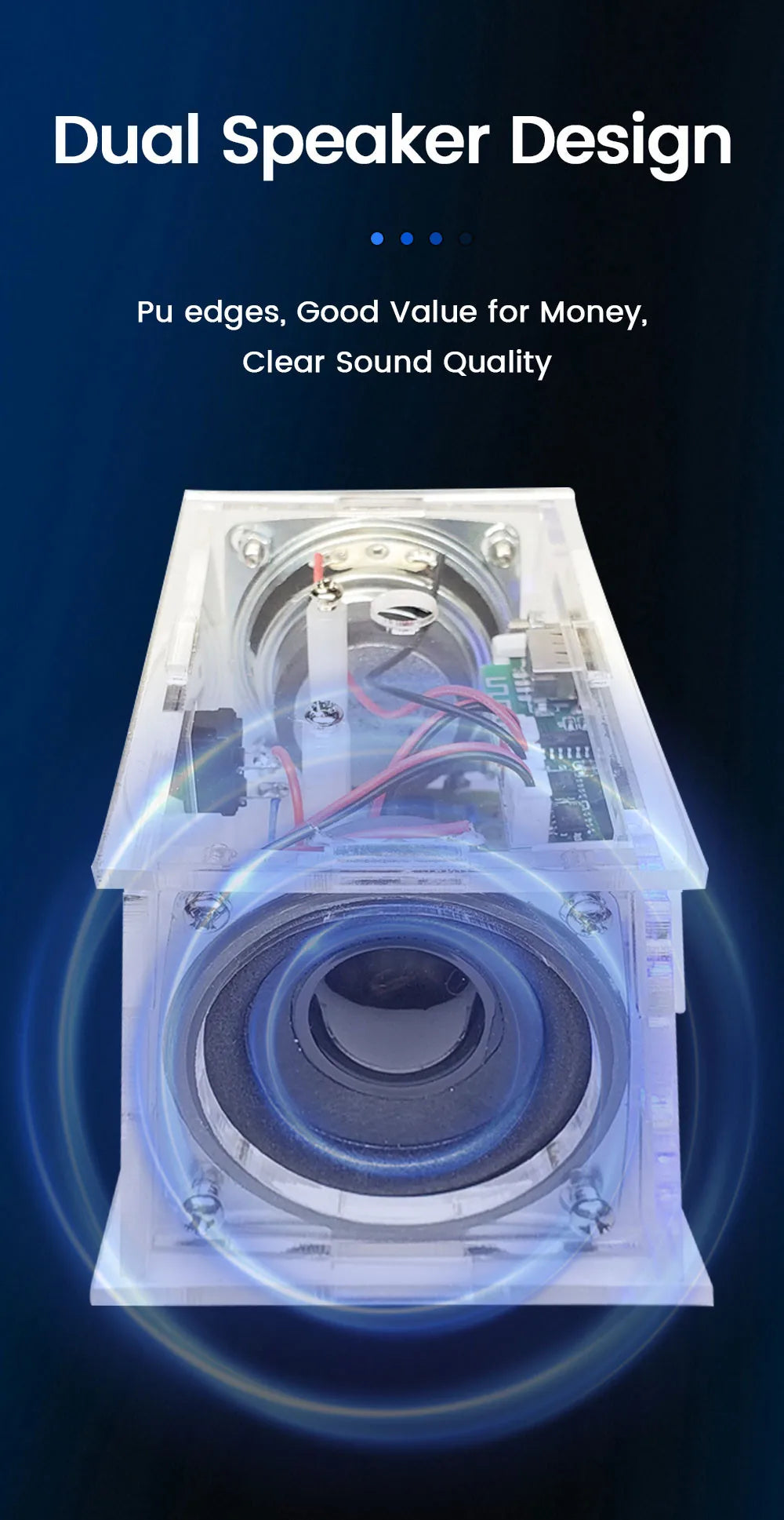 DIY Bluetooth Speaker Kit Electronics DIY Soldering Project Practice Solder Assembly DIY Electronic Kit Component 2*3W Speakers