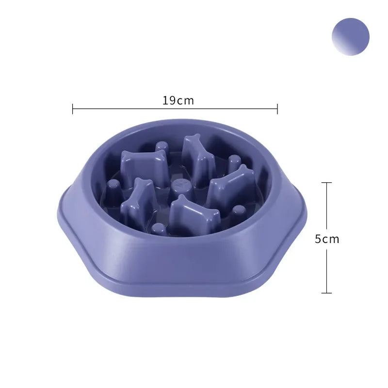 Pet Product Bone Plastic Pet Food Bowl Doggy Puppy Bowl Slow Feeder Dog Bowl