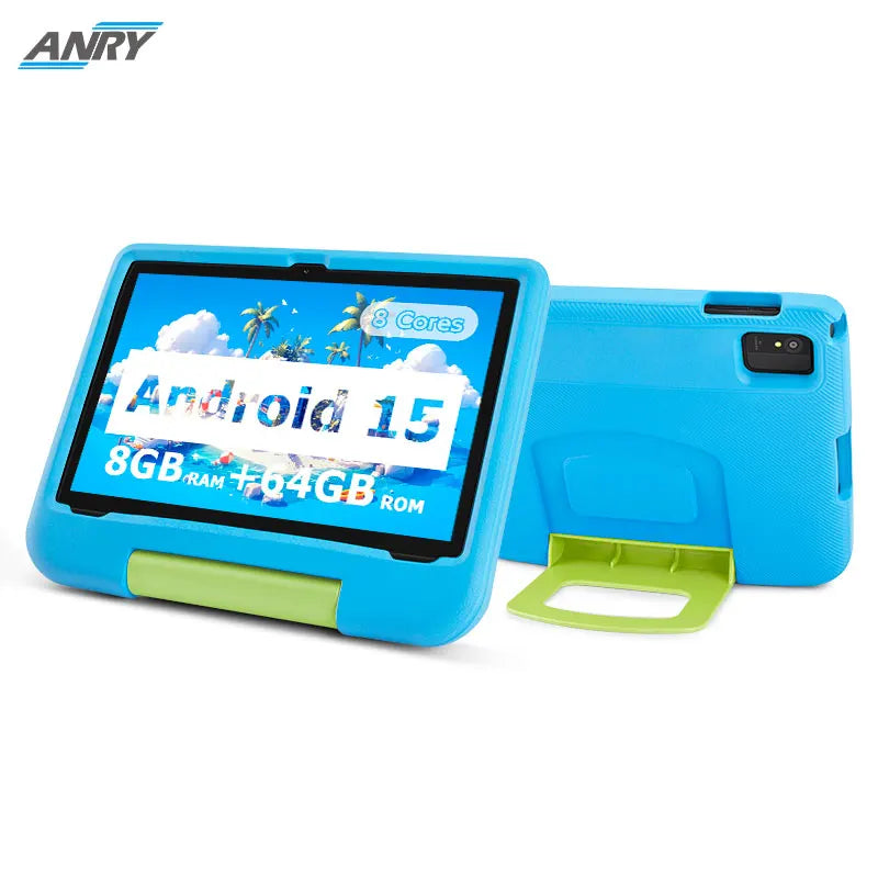 ANRY 10.1 Inch Tablets Android 15 8GB(4+4 Expand) RAM 64GB ROM HD Display IPS Dual Camera 5G WIFI 6 Tablet PC Children's Gift