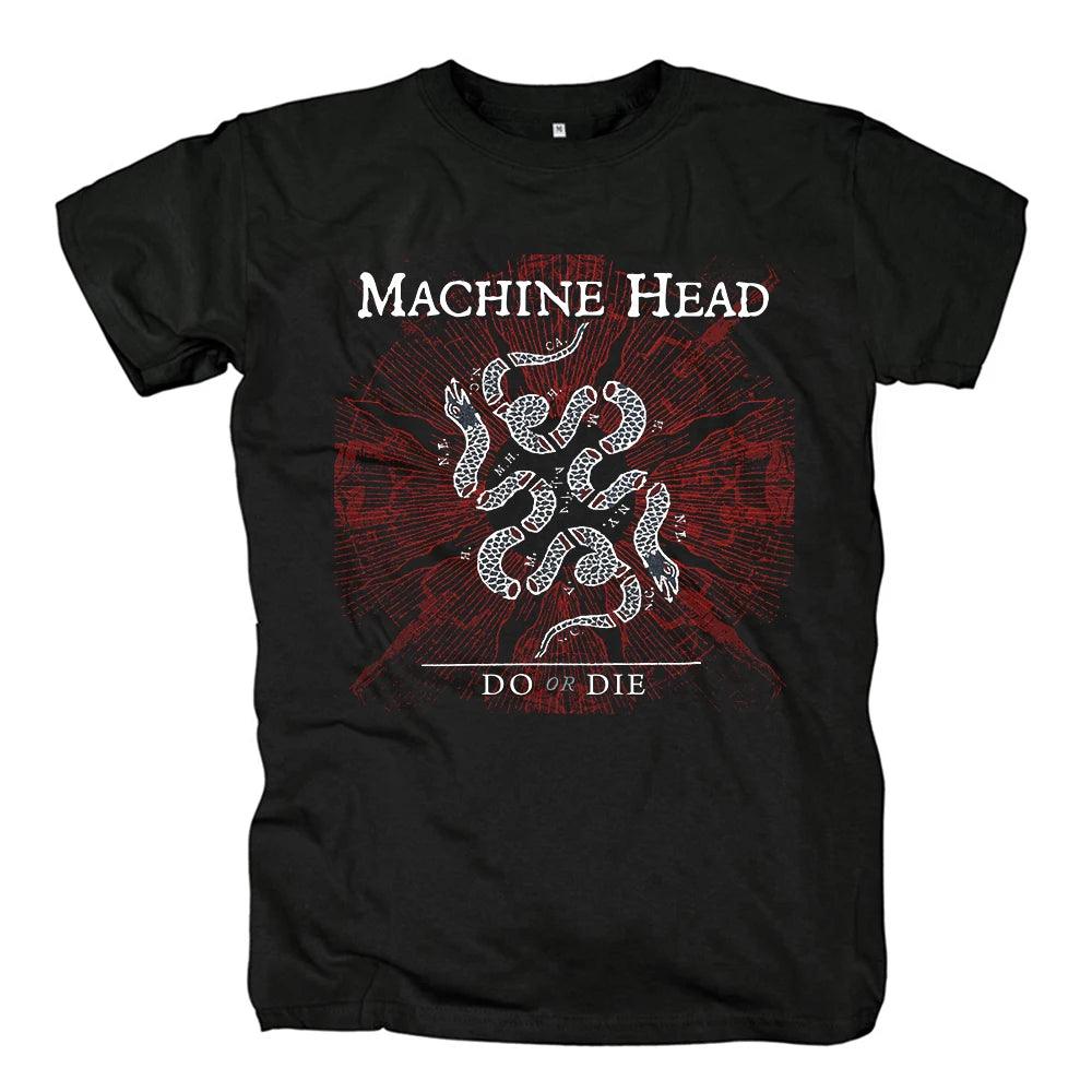 Machine Head T Shirt Vintage Mens Heavy Metal Power Metal Fashion Summer Tee Tops Casual Harajuku Streetwear Cotton Tshirt - Premium T-Shirt from Lizard Vigilante - Just $22.99! Shop now at Lizard Vigilante