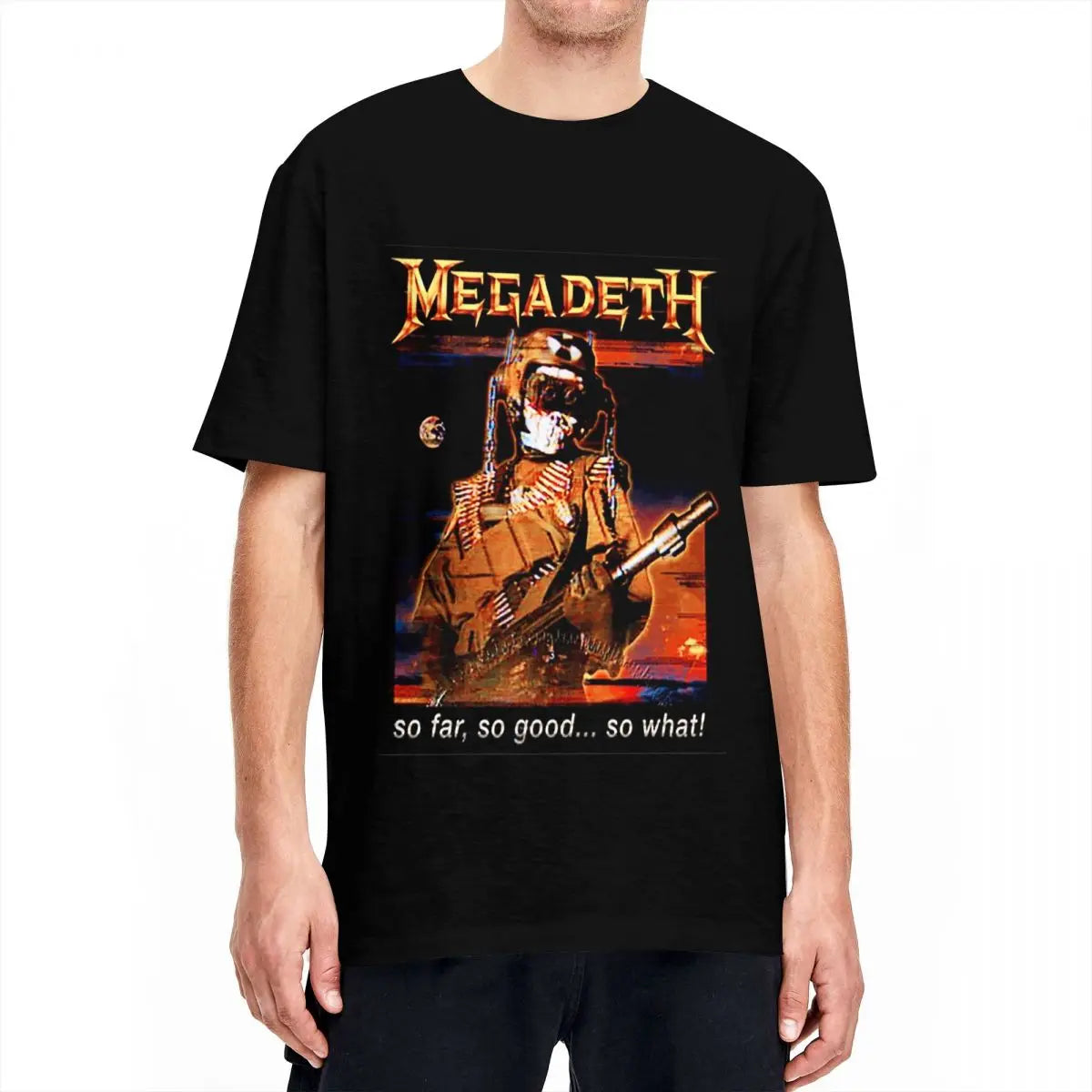 Megadeth 100% Cotton T-Shirt for Men & Women – Comfortable Novelty O-Neck Tee, Big Sizes Available - Premium t-shirt from Lizard Vigilante - Just $23.88! Shop now at Lizard Vigilante