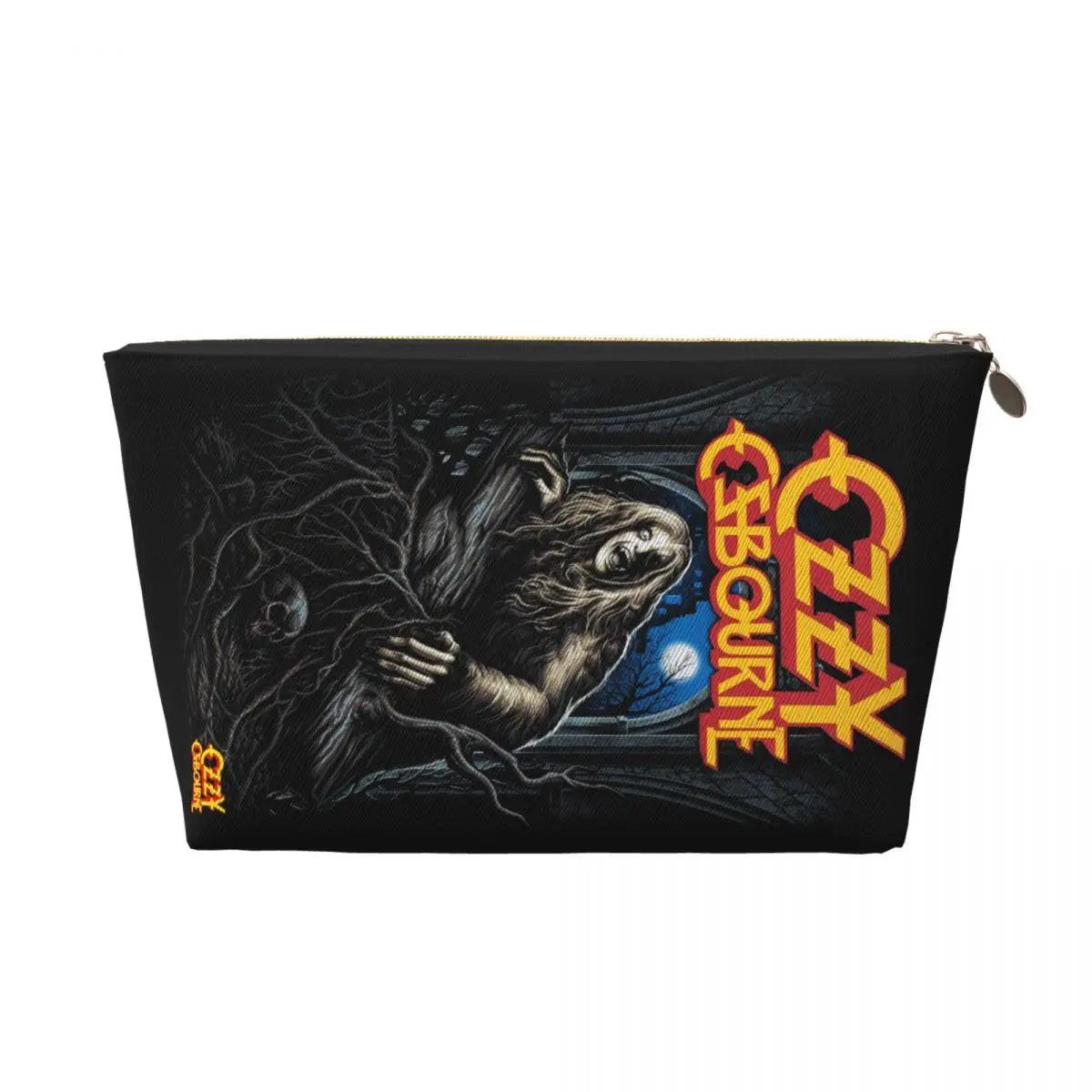 Custom Heavy Metal Rock Ozzy Osbourne Travel Toiletry Bag for Women Makeup Cosmetic Organizer Beauty Storage Dopp Kit - Premium makeup bag from Lizard Vigilante - Just $20.99! Shop now at Lizard Vigilante