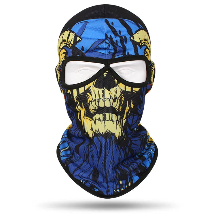 Skull Full Tactical Balaclava Face Cover Hat Motorcycle Mask Skiing Cap Cycling Hunting Head Neck Gaiter Men Bike Helmet Liner - Premium mask from Lizard Vigilante - Just $17.99! Shop now at Lizard Vigilante