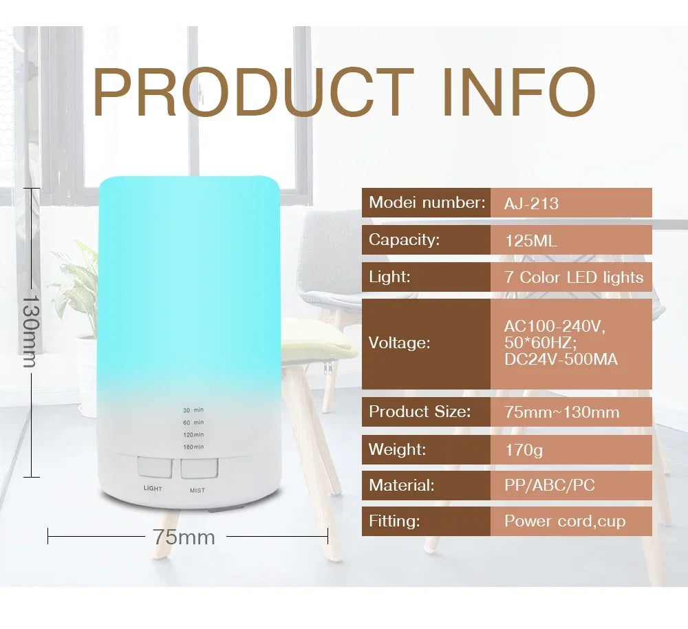 Air Humidifier USB Aroma Diffuser Essential Oil Purifier Aromatherapy Electric Smell Distributor For Home fragrance Car Bedroom