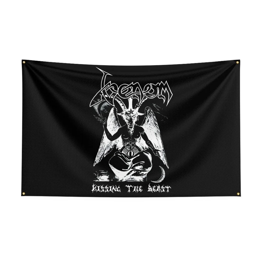 Heavy Rock Band Venom Flag – 3x5Ft Polyester Digital Printed Banner for Bedroom Wall Art & Outdoor Decoration - Premium banner from Lizard Vigilante - Just $15.99! Shop now at Lizard Vigilante