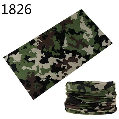 Camouflage Seamless Magic Bandana Buffs Neck Gaiter Paisley Headband Cycling Fishing Tube Face Shield Men Women Scarf Mask Cap - Premium neck gaiter from Lizard Vigilante - Just $5.99! Shop now at Lizard Vigilante