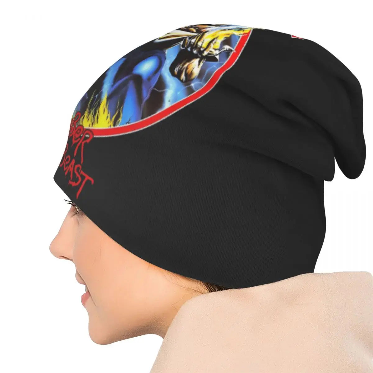 Vintage Iron Maiden Beanie Hat – Unisex Skullies & Head Wrap for Men & Women, 2024 Outdoor Winter Cap - Premium beanie from Lizard Vigilante - Just $19.88! Shop now at Lizard Vigilante