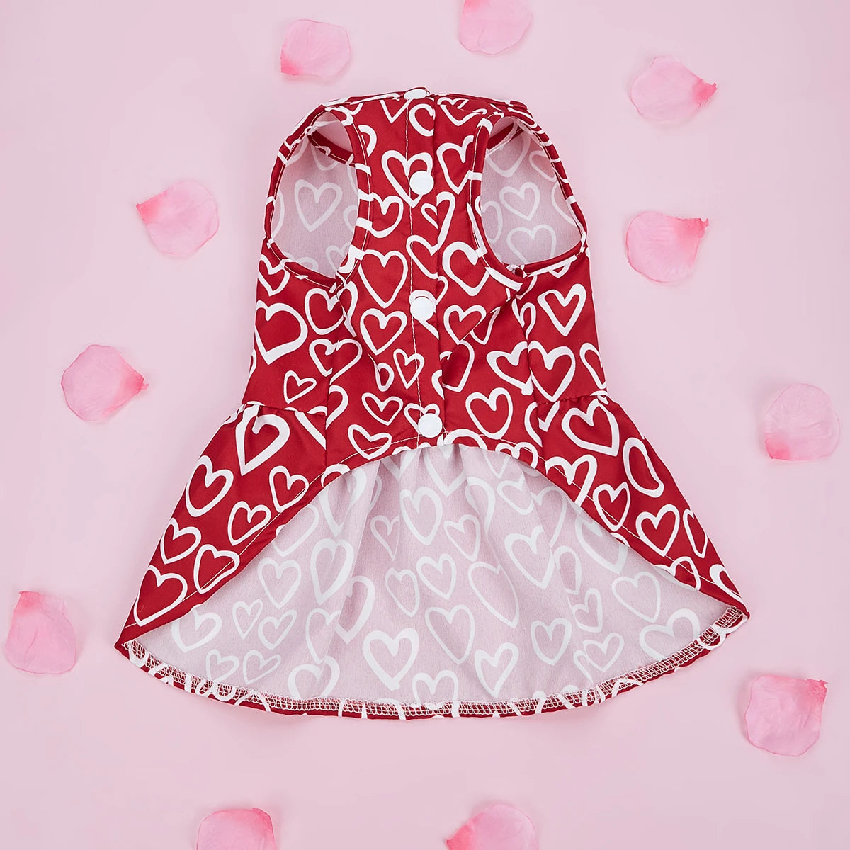 Valentine’s Day Pet Dress – Adorable Hearts Bowknot Tulle Outfit for Small Dogs & Cats - Premium pet clothes from Lizard Vigilante - Just $24.88! Shop now at Lizard Vigilante