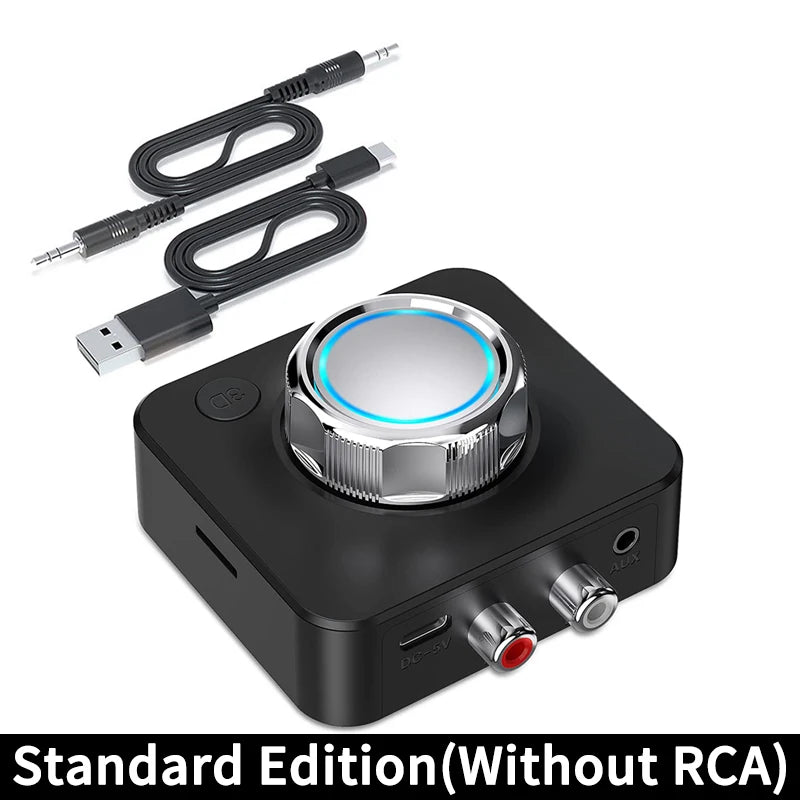 🎶 VAORLO Thunderlink 3D Bluetooth 5.0 Audio Receiver — Dual RCA + AUX HiFi Adapter with Surround Bass, SD Support & Auto Connect