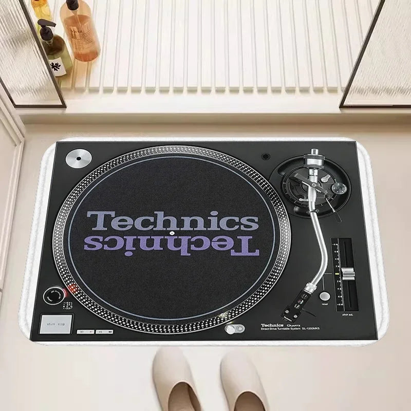 Classic Gramophone Rugs for Living Room Bedroom Kitchen Entry Door Mat Home Decor Area Carpets Personalized Gift Floormats