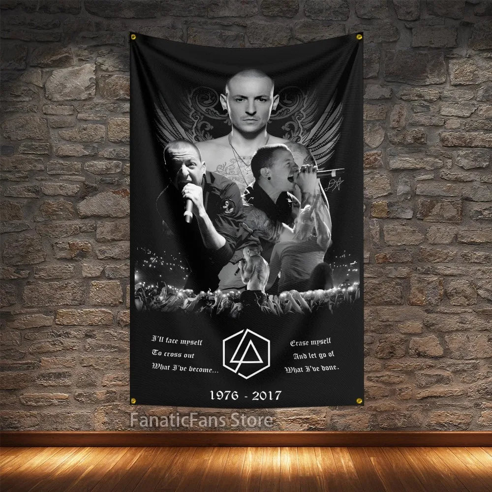 Linkin Park Rock Music Polyester Flag – Digital Printed Hanging Banner for Decoration - Premium flag from Lizard Vigilante - Just $15.99! Shop now at Lizard Vigilante