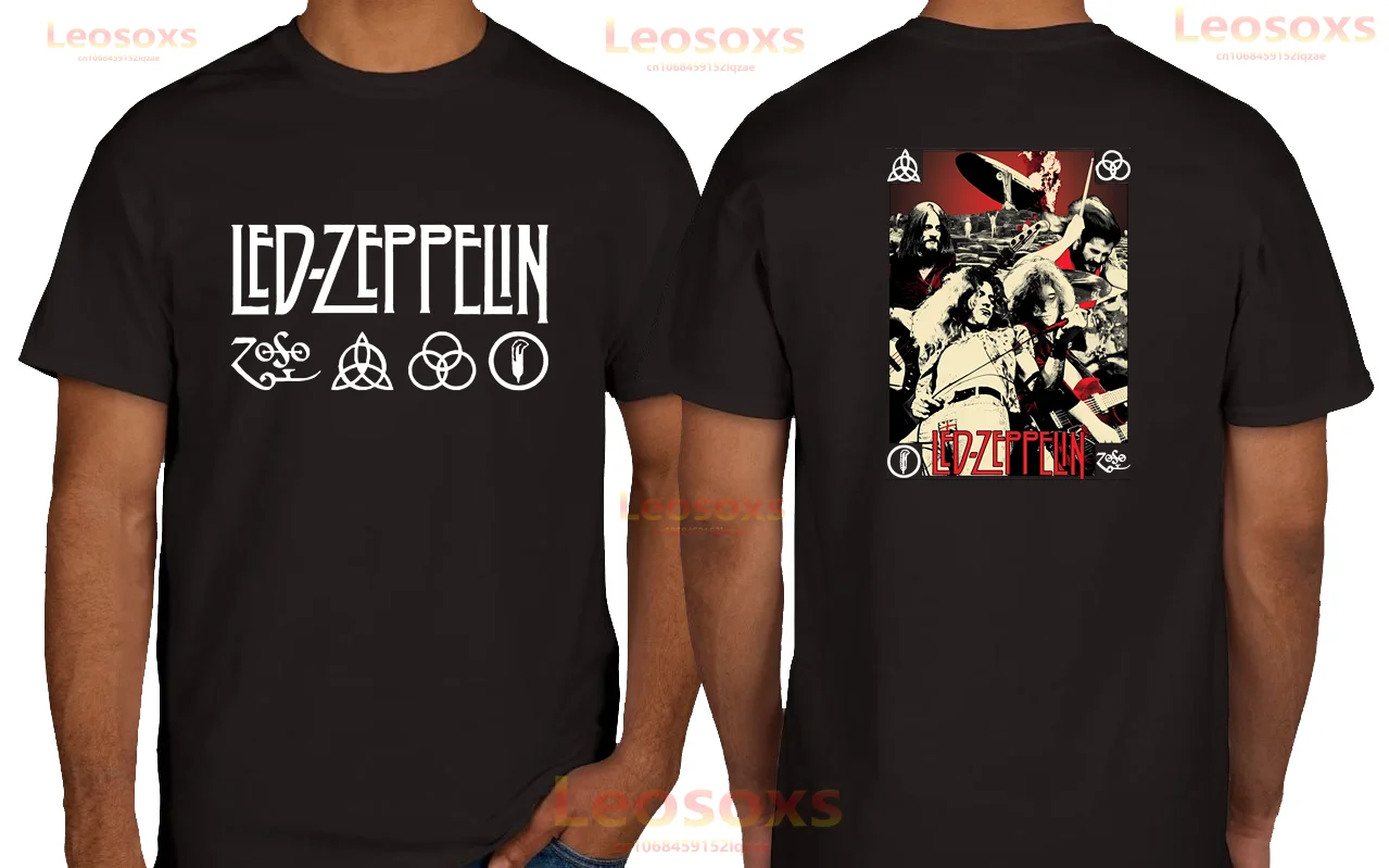 Retro Casual Men's Summer Led Leosoxs T-Shirt Zeppelins Women's Comfortable 100% Cotton Popular Gift Zepplin Short Sleeve - Premium T-Shirt from Lizard Vigilante - Just $23.99! Shop now at Lizard Vigilante