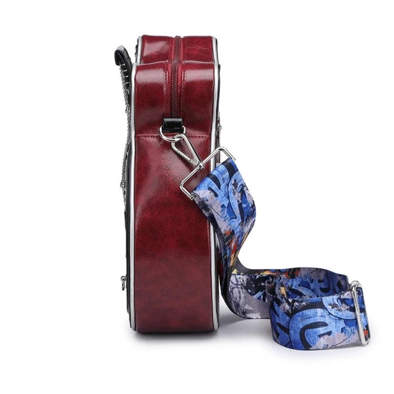 Crossbody Bag Shoulder Bags Creative Guitar Zipper Bag - Lizard Vigilante