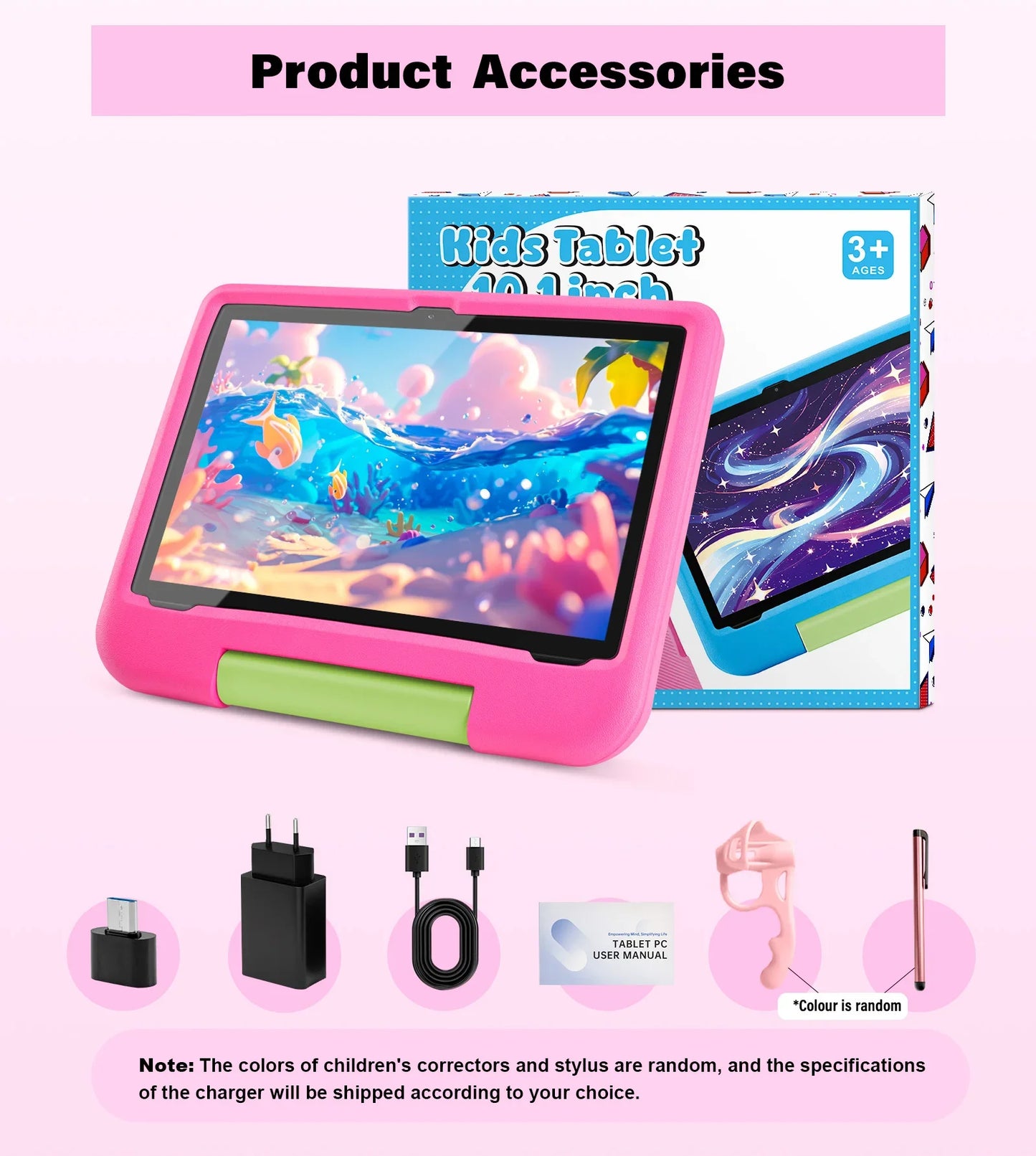 ANRY 10.1 Inch Tablets Android 15 8GB(4+4 Expand) RAM 64GB ROM HD Display IPS Dual Camera 5G WIFI 6 Tablet PC Children's Gift