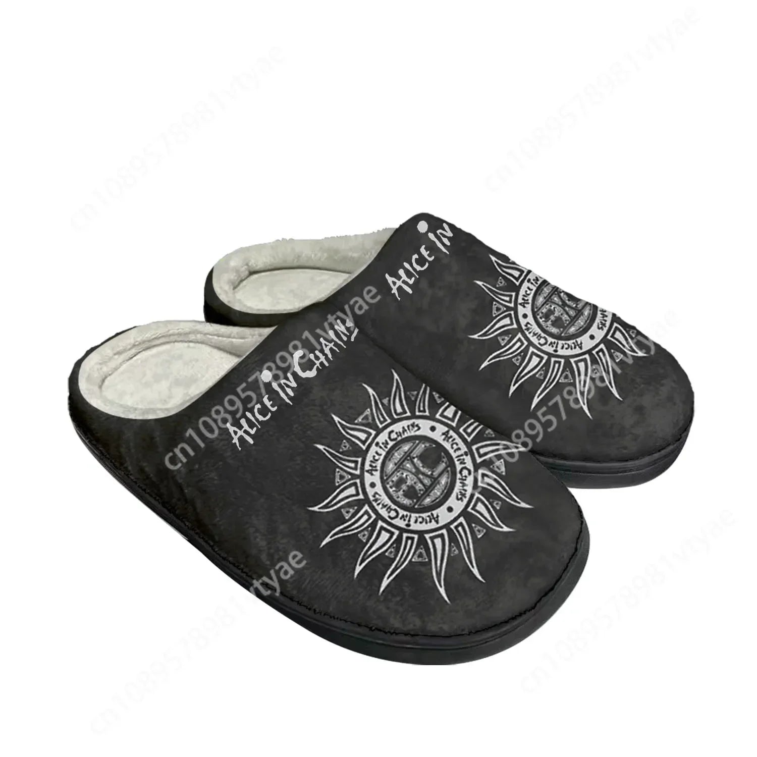 Alice in Chains Thermal Slippers – Custom Rock Band Indoor Plush Shoes for Men & Women - Premium slippers from Lizard Vigilante - Just $38.88! Shop now at Lizard Vigilante