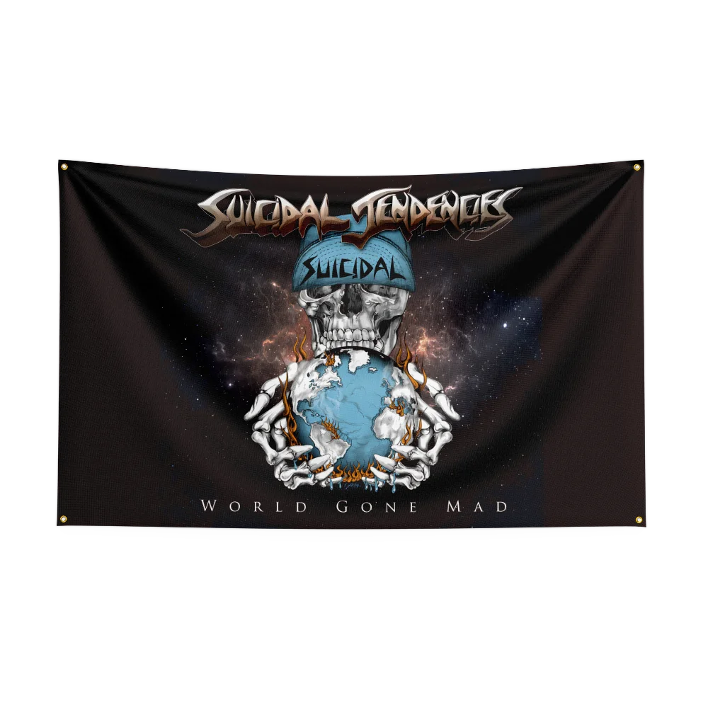 Suicidal Tendencies Thrash Metal Punk Rock Band Flag - 3x5FT Polyester Printed Banner for Bedroom & Outdoor Decoration - Premium banner from Lizard Vigilante - Just $17.99! Shop now at Lizard Vigilante