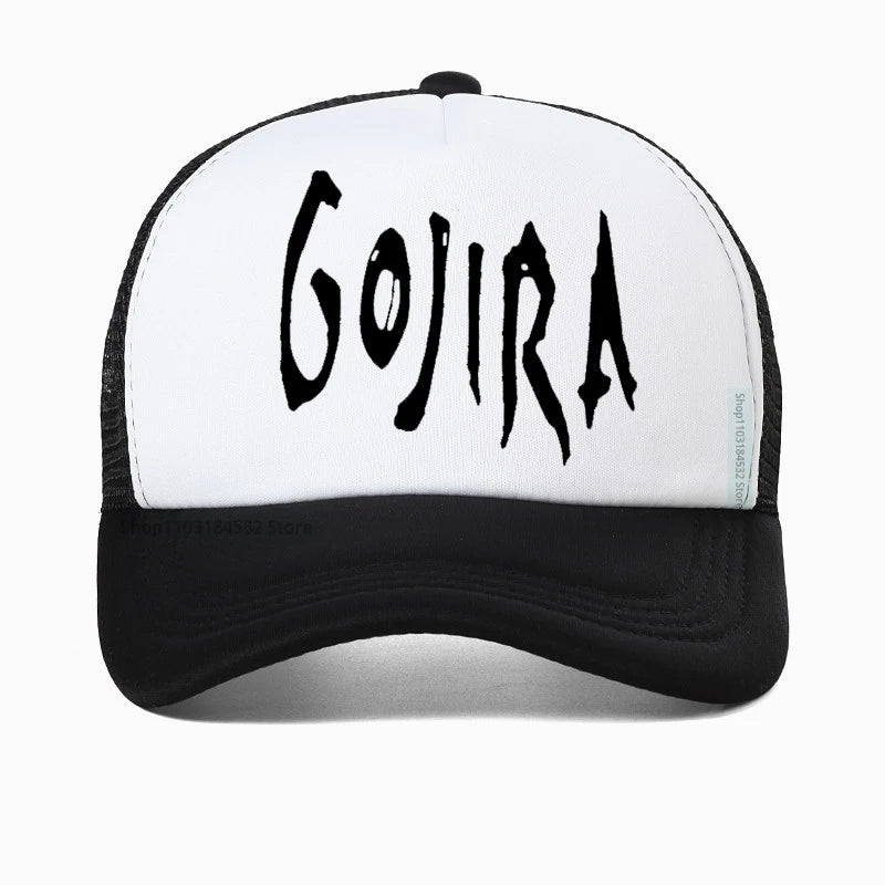 Gojira Baseball Cap Metal Rock Hat Summer Cotton Mesh Trucker Caps Gojira Band Hats French Heavy Metal Band Skull Cap - Premium hat from Lizard Vigilante - Just $18.99! Shop now at Lizard Vigilante