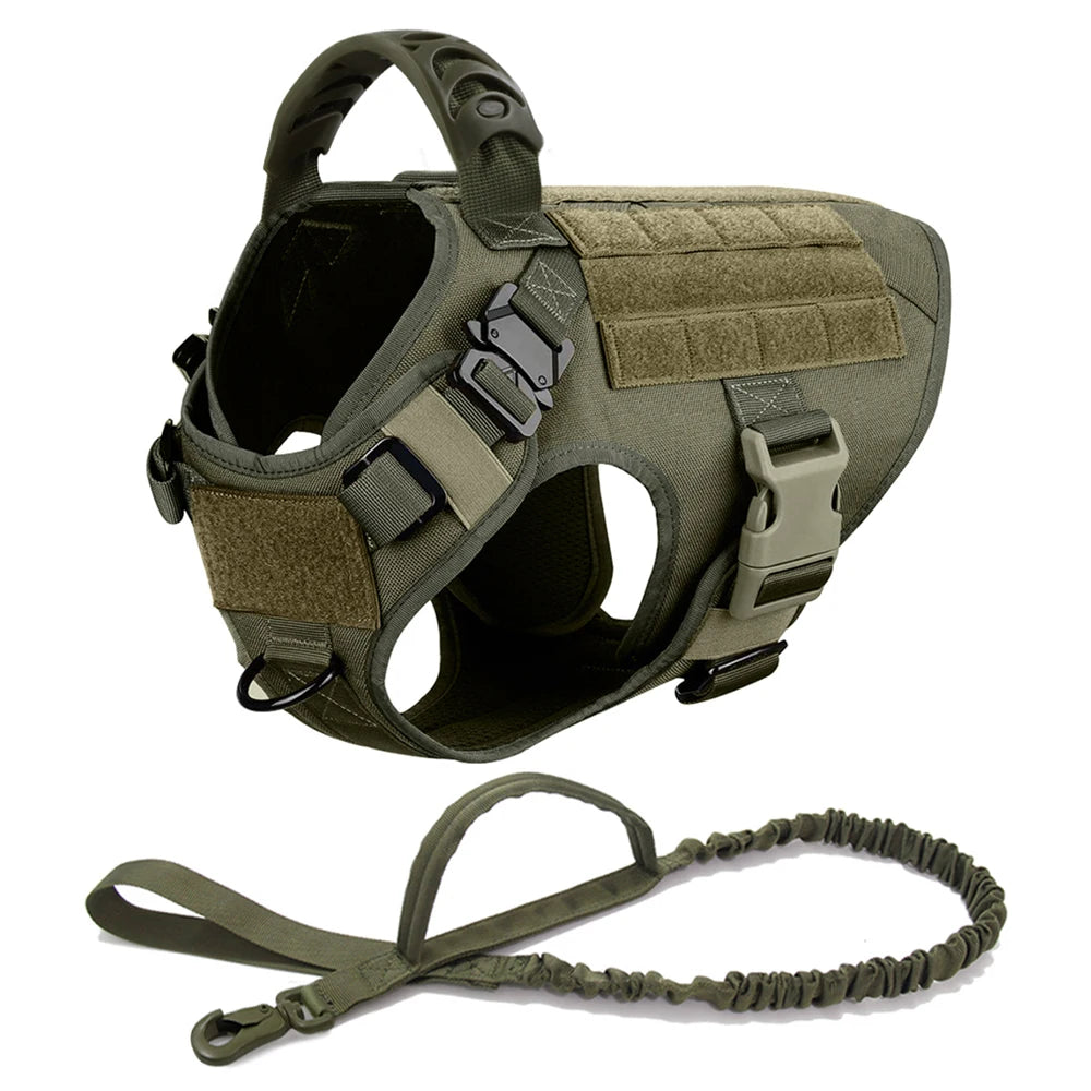 Battle-Ready K9 Vest & Leash Set – Street Armor For Power Dogs