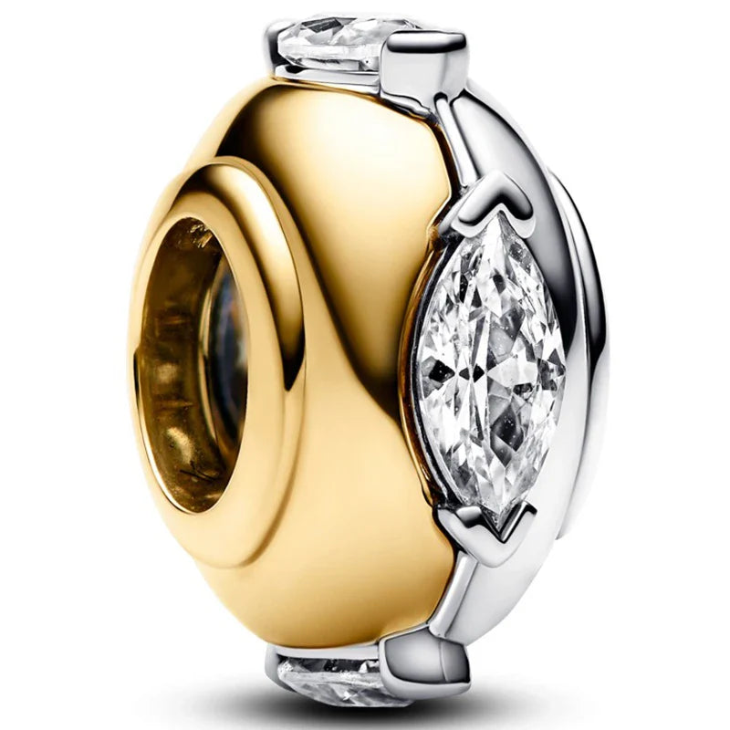 925 Silver Valentine's Day Snake Year Series Pendant Suitable for 925 Sterling Silver Original Women's Bracelet DIY Jewelry Gift