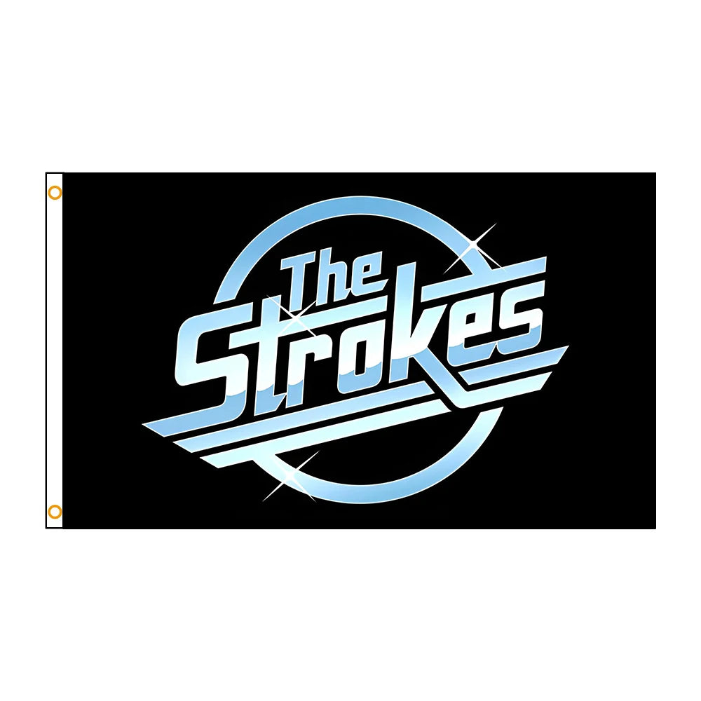 The Strokes Music Band Flag – 90x150cm Polyester Rock Banner for Interior Decoration - Premium flag from Lizard Vigilante - Just $11.99! Shop now at Lizard Vigilante