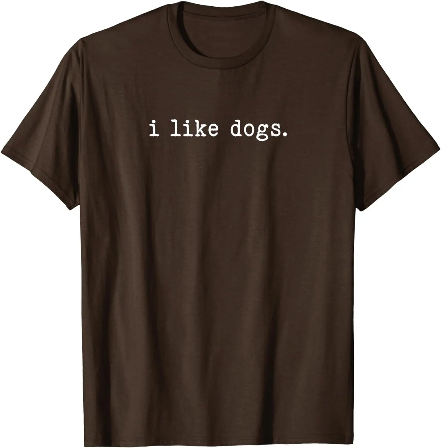 I Like Dogs Simple Minimalist Design Funny Graphic T-Shirt - Lizard Vigilante