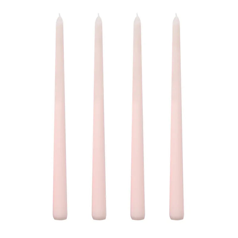 30CM Taper Candle 4 Pack - Home Interior Long Burning Dripless and Smokeless Candles Unscented - Valentines Candles for Home