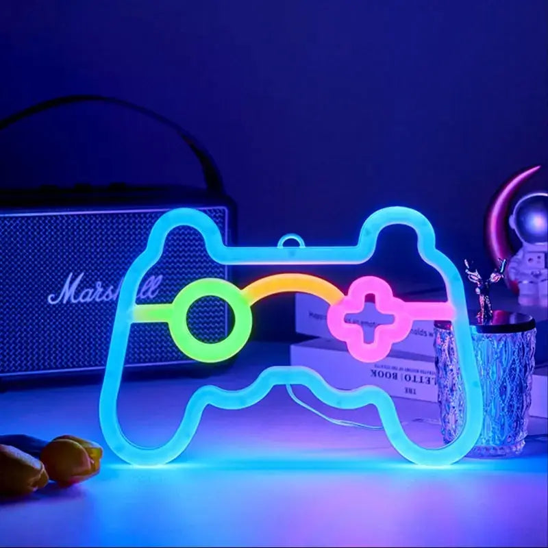 USB Or Battery Powered Gaming Neon Sign Table Lamp, Gaming LED - Premium neon sign from Lizard Vigilante - Just $33.88! Shop now at Lizard Vigilante