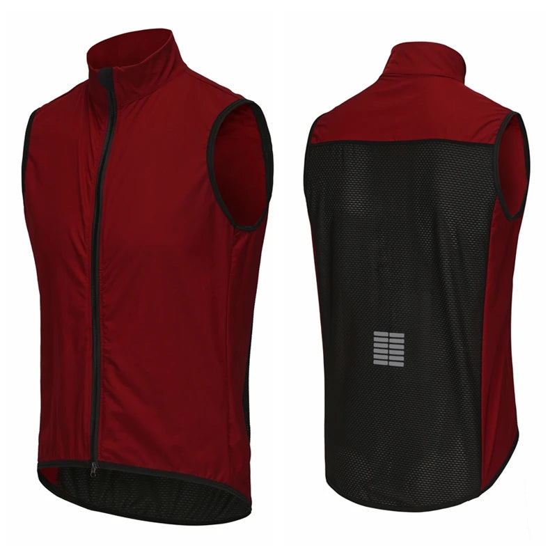Rsantce Men Jerseys Windproof Waterproof Lightweight Cycling Sleeveless Jacket Mtb Bike Uniform Bicycle Jersey Clothing Vest - Premium  from Lizard Vigilante - Just $23.99! Shop now at Lizard Vigilante