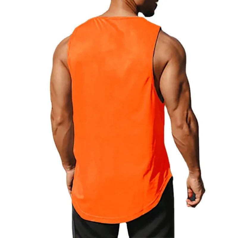 Summer Men's Gym Tank Top Fitness Training Clothing Quick-drying Loose Bodybuilding Sleeveless Shirt Men Fashion Basketball Vest - Premium  from Lizard Vigilante - Just $13.99! Shop now at Lizard Vigilante