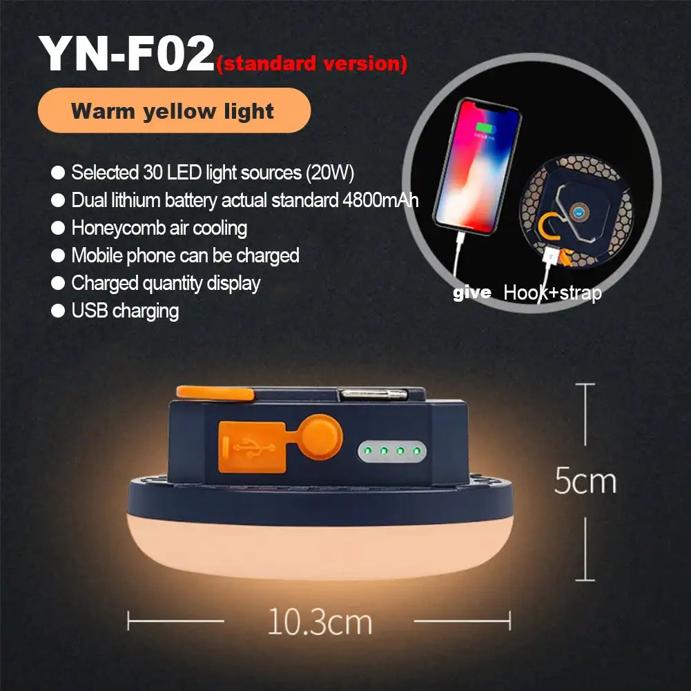 7200mAh Portable Emergency Night Market Light LED Tent Light Rechargeable Lantern Outdoor Camping Bulb Lamp Flashlight Home