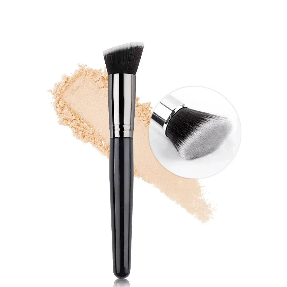 Black Foundation Make up Brush Cream Foundation buffing Makeup Brush Big Foundation Brush Synthetic Hair Face Makeup Tool