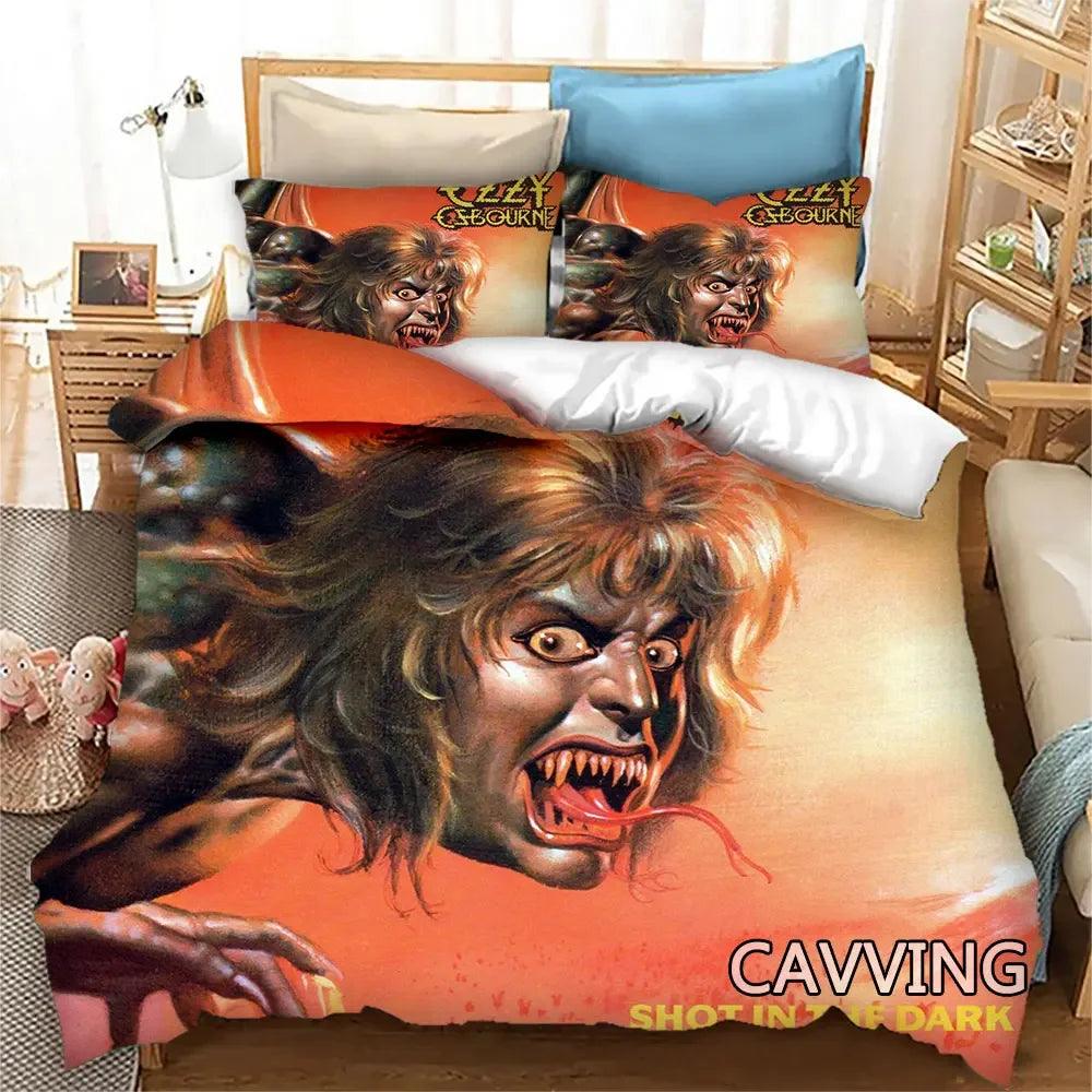 Dive into Heavy Metal Dreams with the Ozzy Osbourne 3D Bedding Set - Premium bedding from Lizard Vigilante - Just $63.99! Shop now at Lizard Vigilante