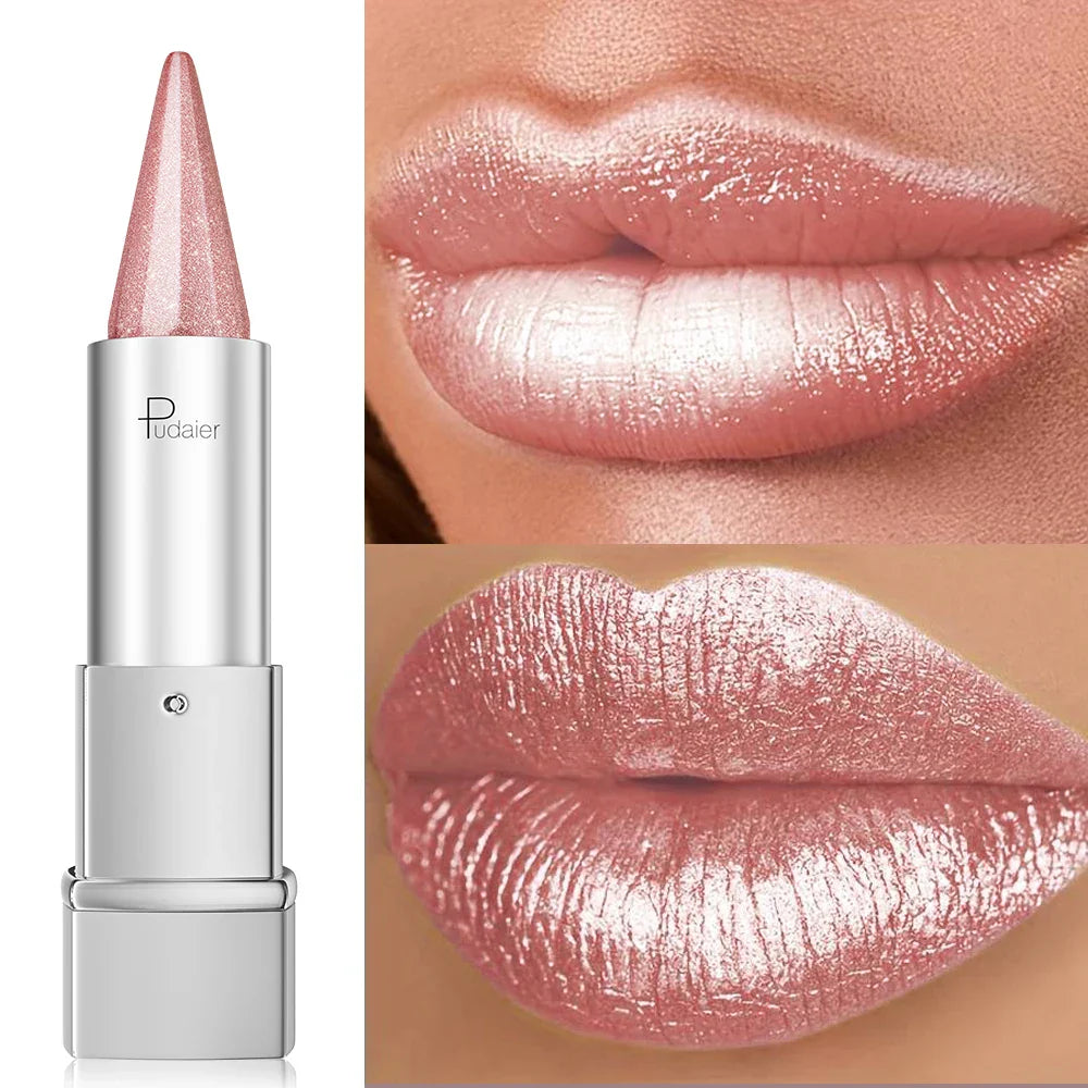 Pearlescent, Sparkle, lipstick forWomen, Lightness, Lipstick WaterproofLong, lipstick 24 Hours Long Lasting.Colorfast, lipstick