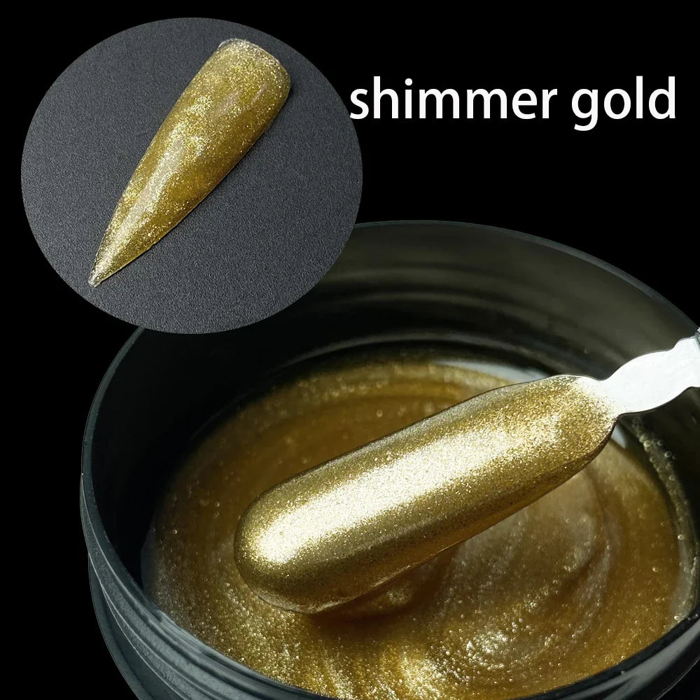 Jillnails 100g Glitter Shimmer Milky Hard Gel Builder Nail for Nails ExtensionsRoyal Blue Pink  UV LED Camouflage  Selfleveling