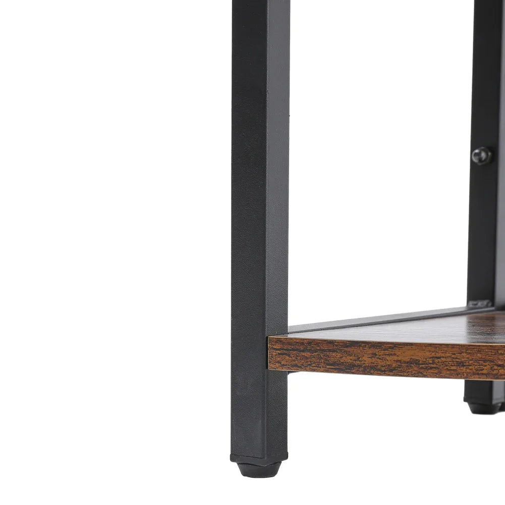 Brown 5 Tier Corner Book Shelf Home Storage Display For Bedroom Office 30cm W x 30cm D x 150cm H