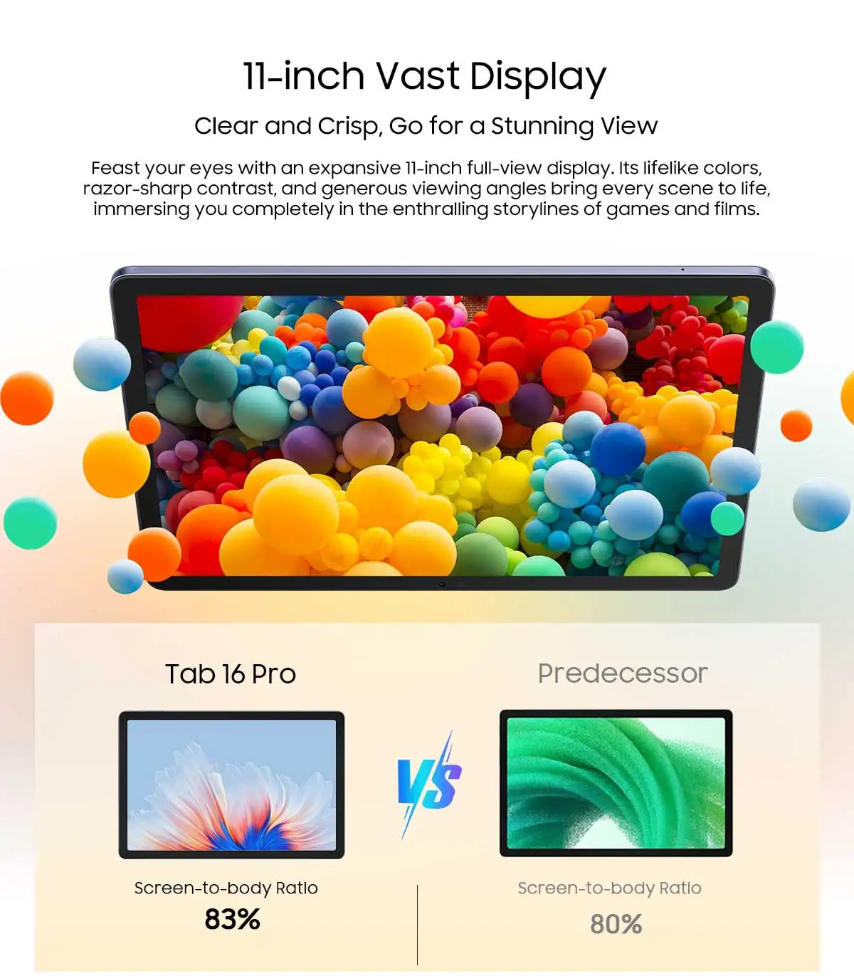 Blackview Tab 16 Pro Tablet PC 11'' FHD+ Display T616 Octa Core 24GB(8+16) RAM 256GB ROM 7700mAh 4G Tablets Android 14