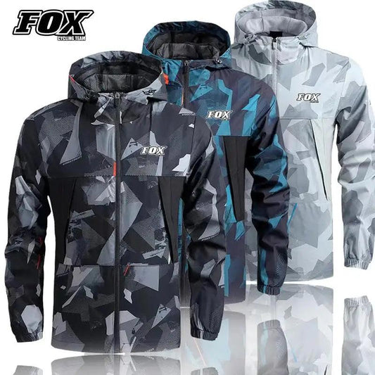 Motorcycles Men Waterproof Jacket FOX Cycling Team Downhill MTB Raincoat Mountain Bike Windbreaker Jaqueta Masculina Motoqueiro - Lizard Vigilante