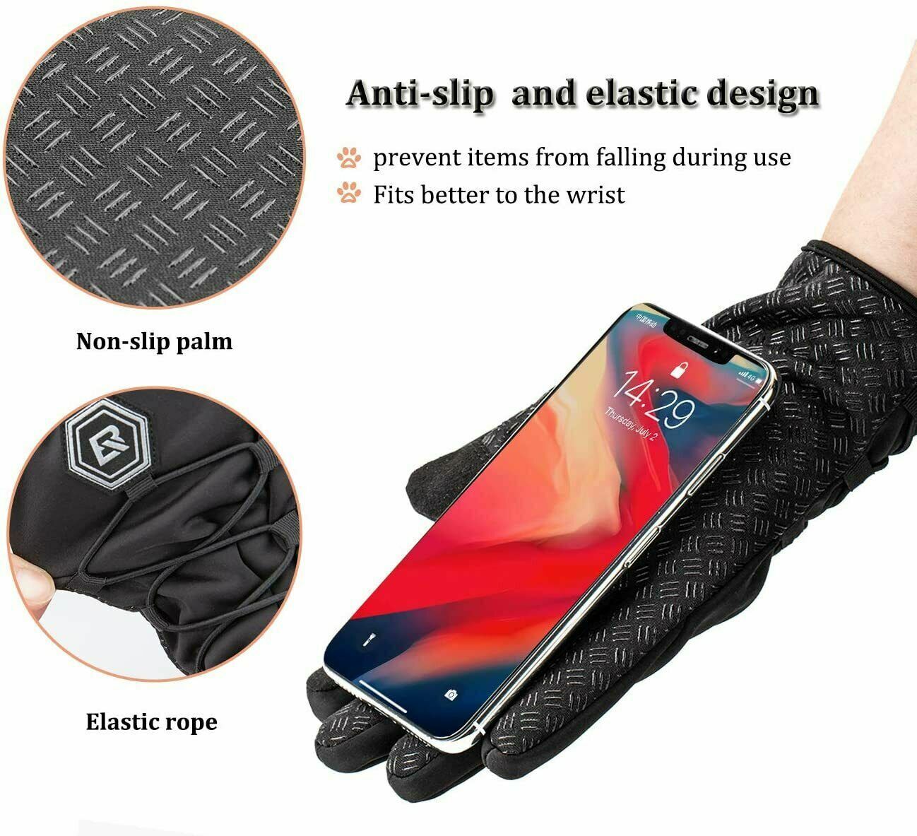 Winter Cycling Bike Gloves Windproof Waterproof