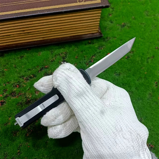 Lizard Vigilante UTX-70 EDC Tactical Folder — D2 Steel Survival Knife with Aluminum Grip & Nylon Sheath for Real-World Chaos