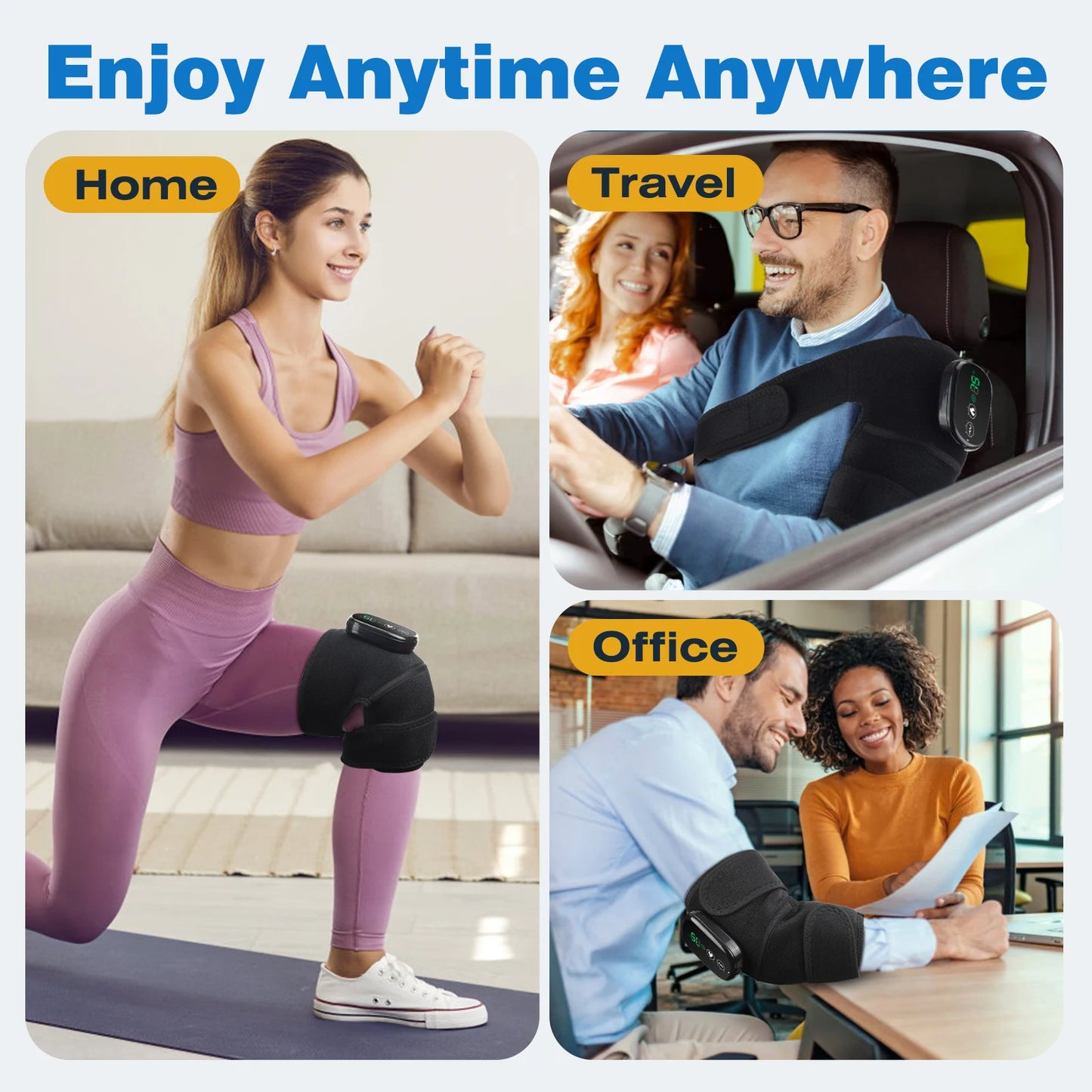 Hellfire 3-In-1 Shockwave Heated Knee Armor